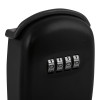 Closeup of the combination dials on a black Phoenix KS0001C key store