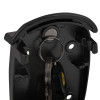 Closeup of a magnet holding keys inside the phoenix ks0001c key store showing part of the black casing and keyring
