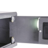 Internal light shining inside the open door of the phoenix vela security safe electronic lock
