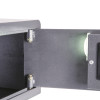 Internal light inside the Phoenix Vela security electronic lock showing the open lock door and hinges