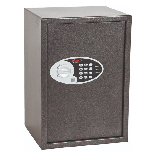 front view of phoenix vela 0804e safe with electronic keypad and circular handle