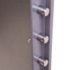 Close-up of locking bolts on a phoenix cash deposit security electronic lock showing metal bolts extending from the lock body