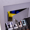 Photo of the deposit drawer with keys inserted featuring the phoenix cash deposit security electronic lock