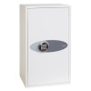 Front view of the phoenix fortress 1184 security safe electronic lock showing keypad and locking mechanism