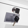 Internal drawer keys inserted in the lock of the phoenix firefox fireproof safe electronic lock