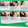 Bottom section of the resuscitation of adults poster showing steps 4 to 9 with detailed CPR instructions
