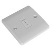 elksfp emergency lighting test key switch front plate and key shown at an angled view with white finish and labelled switch