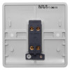 Back of elksfp emergency lighting test key switch front plate showing connection points and mounting features
