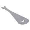elksk emergency lighting test key switch shown angled up with metal key shape and engraved text