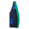 Side view of the Rmcatkitgid Bs8599 Compliant Glow In The Dark Catering First Aid Kit showing its blue and green casing