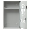 mediana glass fronted cabinet with door open showing empty interior and one shelf