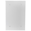 Back view of mediana hearton a15 defibrillator wall cabinet with alarm showing mounting holes and plain surface