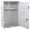 Open mediana hearton a15 defibrillator wall cabinet with alarm showing empty interior and shelf