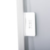 Push pad on mediana hearton a15 defibrillator wall cabinet with alarm in white and silver colors