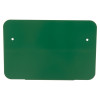 Back view of the green mediana hearton a15 defibrillator wall bracket showing mounting holes