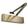 Image of the Rut9205Dabcab Rutland Ts9205 Overhead Door Closer in antique brass finish against a white background