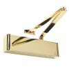 Rut9205Dabcpb Rutland Ts9205 Overhead Door Closer in polished brass showing the main body and arm mechanism