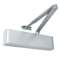 Silver Rut9205Dabcs Rutland Ts9205 overhead door closer with arm mechanism on a white background