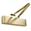 Image of the Rut9205Dabcsb Rutland Ts9205 overhead door closer in satin brass finish shown from a side angle