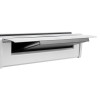 Silver Rutrlpls Rutrlpik60 Rutland Letterplate with flap open showing the letter slot and internal components