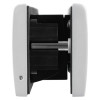 Side view of Rutrlpls Rutrlpik60 Rutland Letterplate with 60 minute intumescent side showing internal mechanism