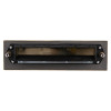 Front view of the Rutrlppb Rutrlpik60 Rutland Letterplate with 60 Minute Intumescent inside back showing the slot and mounting details