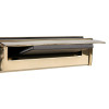 Rutrlppb Rutrlpik60 Rutland Letterplate with 60 Minute Intumescent open showing metallic gold finish and internal black flap