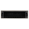 Image of Rutrlppb Rutrlpik60 Rutland Letterplate with 60 Minute Intumescent Outside Back showing black brush strip and frame