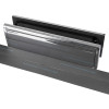 Image showing the Rutland Letterplate with polished nickel finish and 30 minute intumescent strips laid out in front