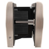 Close-up side view of the Rutrlpsn Rutrlpik60 Rutland Letterplate with 60 Minute Intumescent Side showing its internal mechanism and metal frame