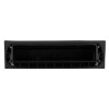 Rutrlpw Rutrlpik60 Rutland letterplate showing black brush and rectangular frame on white background