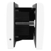 Side view of Rutrlpw Rutrlpik60 Rutland Letterplate with white frame and black internal mechanism