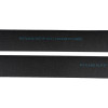 Close-up of Rutrplpik30 Rutland Letterplate Intumescent Strips 30 Minute Front showing black strips with blue text
