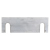 Metal Safdist3 3Mm Distance Piece Front shown against a white background with two rectangular cutouts on each side