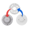 deta1115 twist replacement heat alarm showing product and mounting diagram with coloured arrows indicating connections