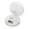 easichange heat alarm brk replacement showing open alarm with battery inside visible