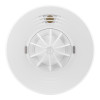 Front view of the easichange heat alarm brk replacement showing its circular white design with vents and test button