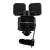 Back view of the auraglow cyrus hybrid twin led security light showing mounting bracket and wiring compartment