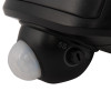 Close up of the switch on the auraglow cyrus hybrid twin led security light showing timing settings