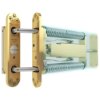 Angled view of perko powermatic assembly showing metal plates, spring components, and connecting rods