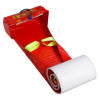spectrum healthcare albacmat flexible evacuation stretcher standard unrolled showing red and white sections with yellow handles