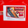 Close-up detail of the instruction label on the spectrum healthcare resqmat showing use and safety information