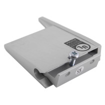 selectrite mk2 fire door coordinator shown from the back with visible metal casing and screw detail