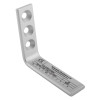 selectrite mk2 fire door coordinator metal bracket with three circular holes and product label