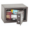 phoenix vela 0801 electronic lock with the door open showing items inside including a passport and watch