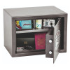 phoenix vela 0802 electronic lock showing open door with items stored inside including passport camera and cash