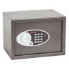 Front view of the phoenix vela 0802 electronic lock showing keypad and dial on a metal box