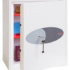 Phoenix fortress 1183 key lock front door slightly open showing contents inside