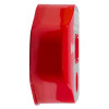 Side view of wireless exit stopper foor alarm with transmitter in bright red plastic casing