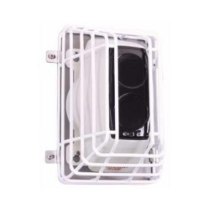 Front view of the sti 9624 vandal cage showing the protective metal grid and inner housing
